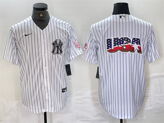 Men's New York Yankees White Team Big Logo Cool Base Stitched Baseball Jersey Men's New York Yankees White Team Big Logo Cool Base Stitched Baseball Jersey